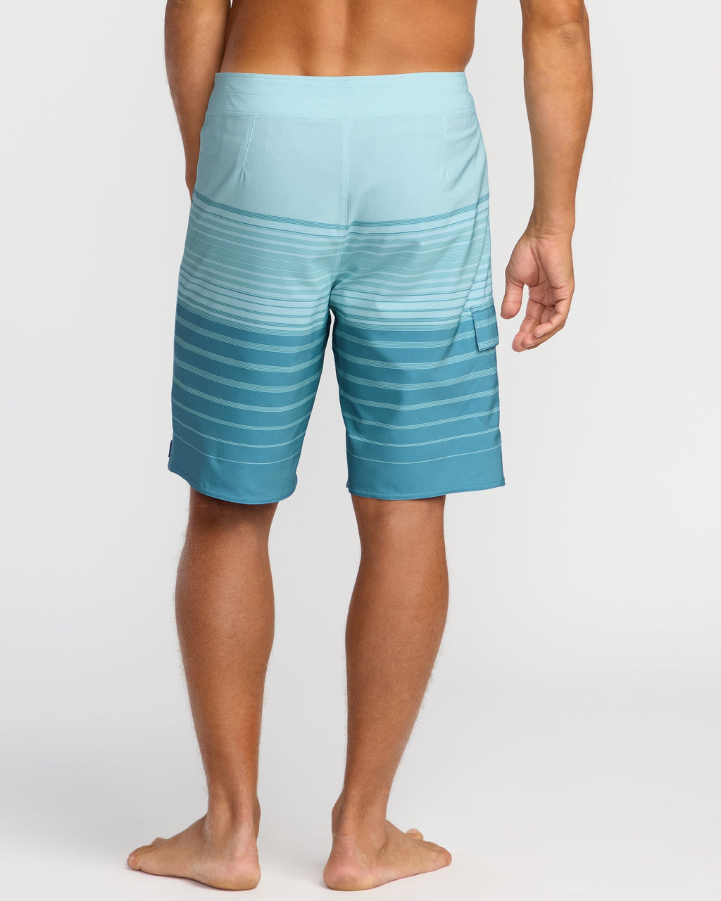 All Day Stripe Pro Performance 20 Boardshorts - Dusty Blue