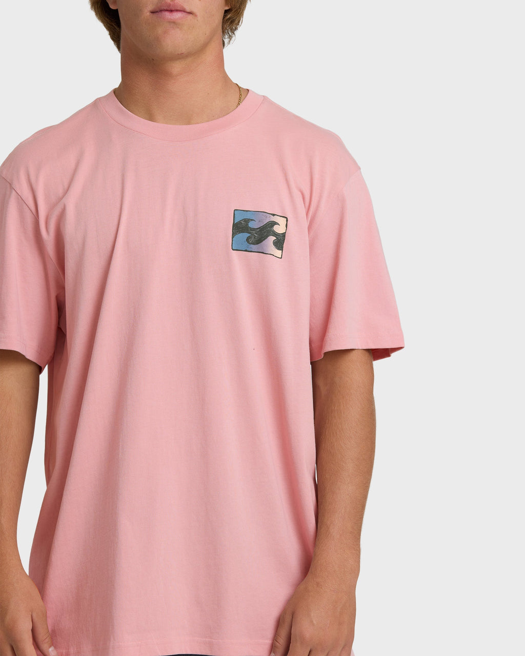 Crayon Wave Premium Short Sleeve T-Shirt - Vintage Pink