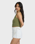 Stirred Up Tank - Dark Olive