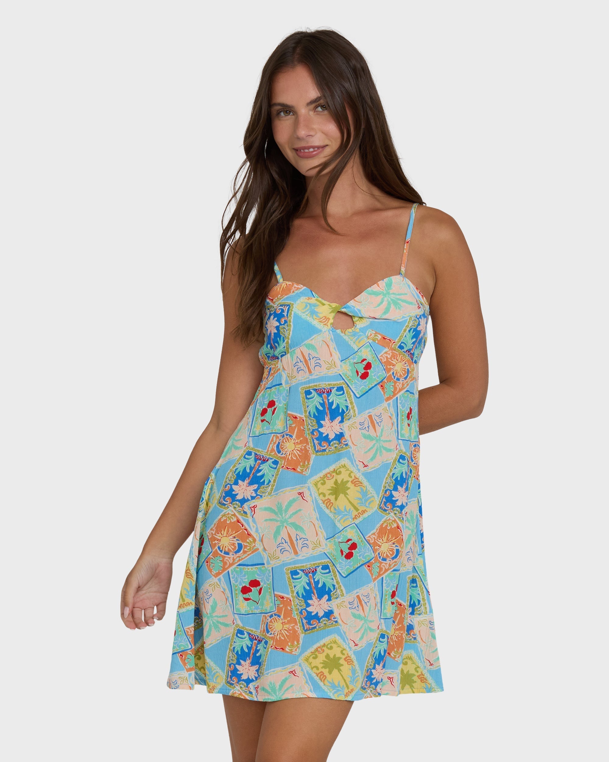 Last Sunset Mini Dress - Dream Blue
