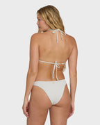 Summer High Triangle Bikini Top - Salt Crystal