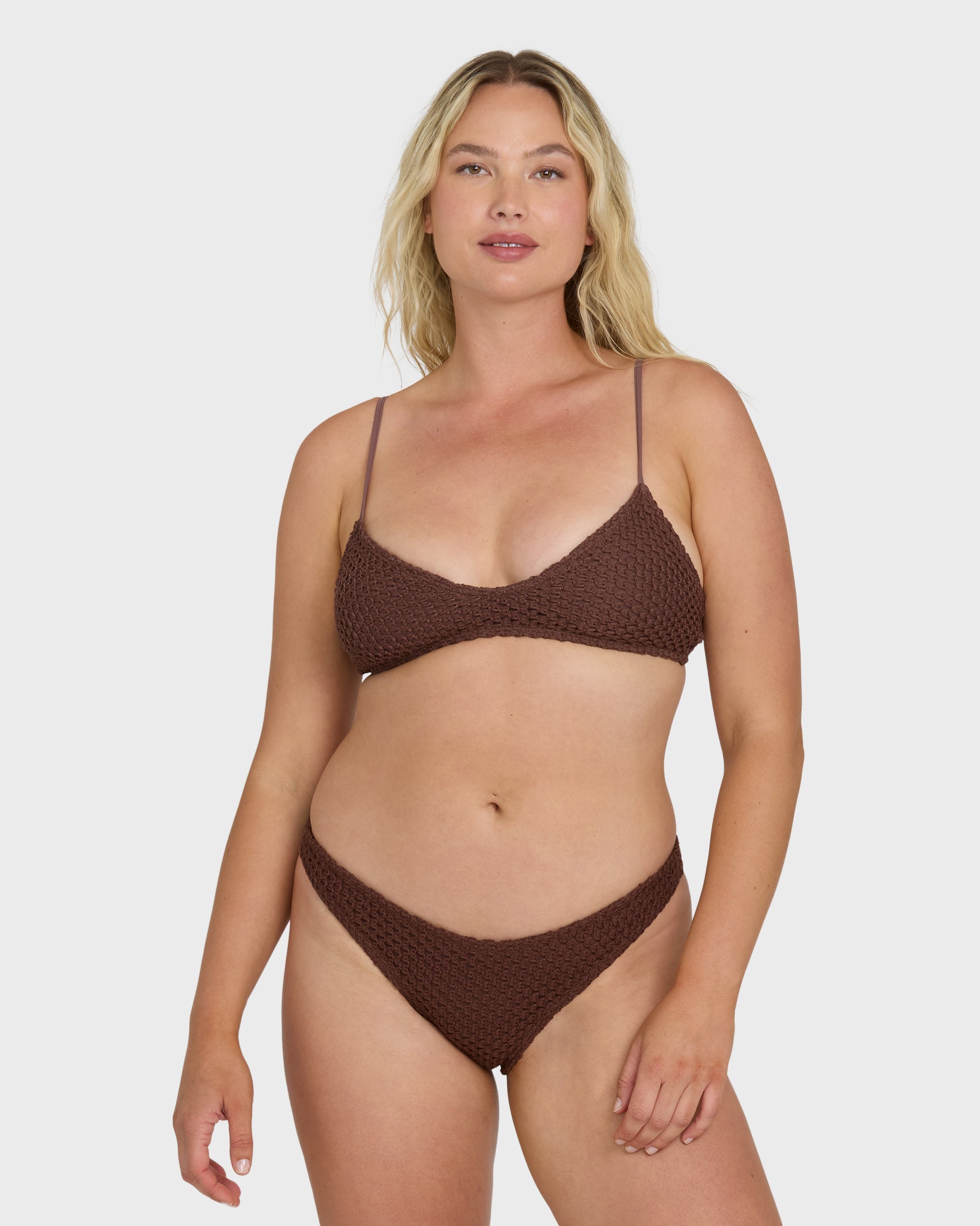 Twisted Tides Maui Bikini Bottoms - Espresso