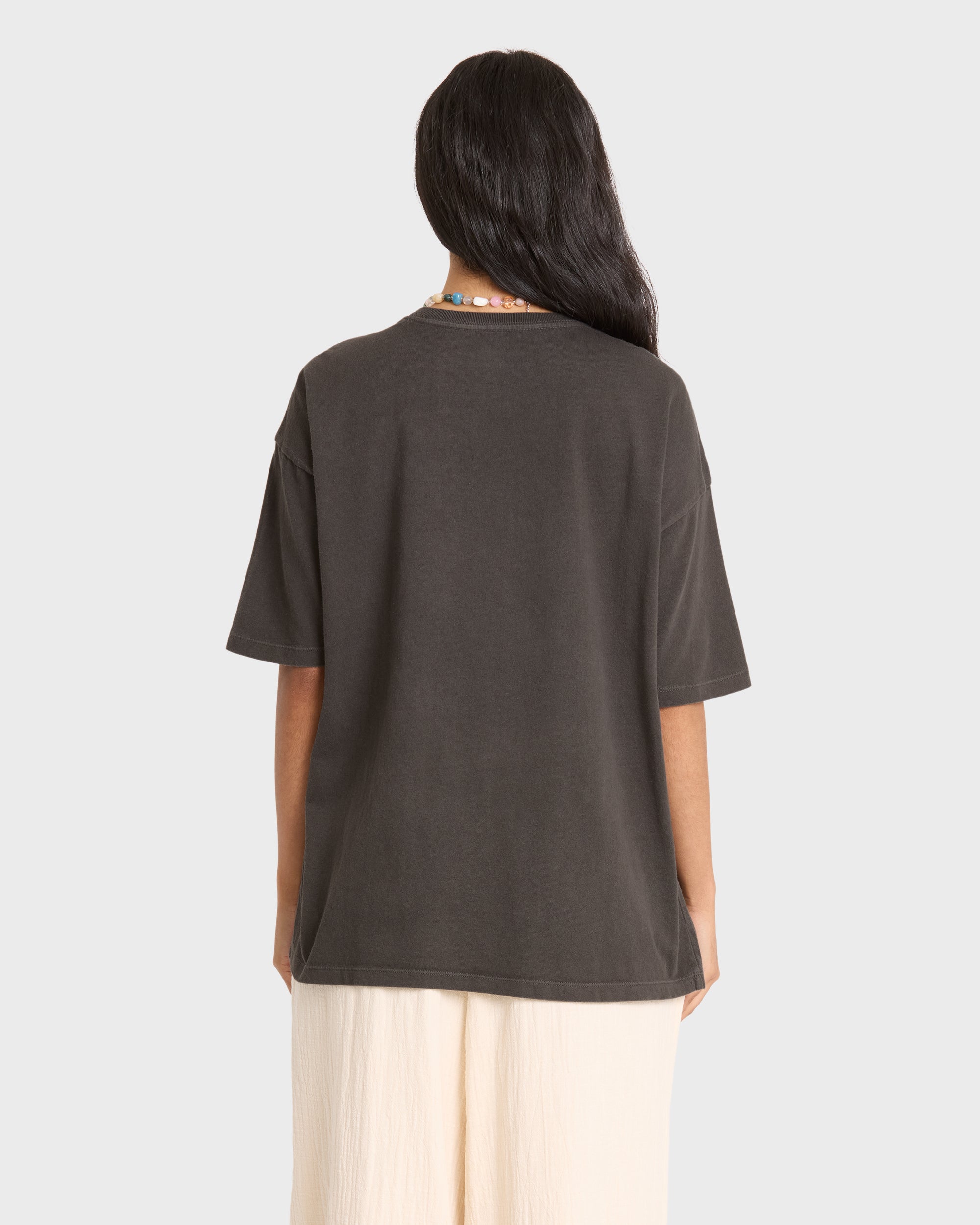 Tropical Filmore Short Sleeve Knit Graphic T-Shirt - Off Black