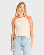 Sea Friends Short Sleeve Knit Raglan T-Shirt - Amber