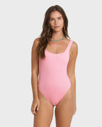 Summer Hi Tanker One Piece Swimsuit - Pink Sand