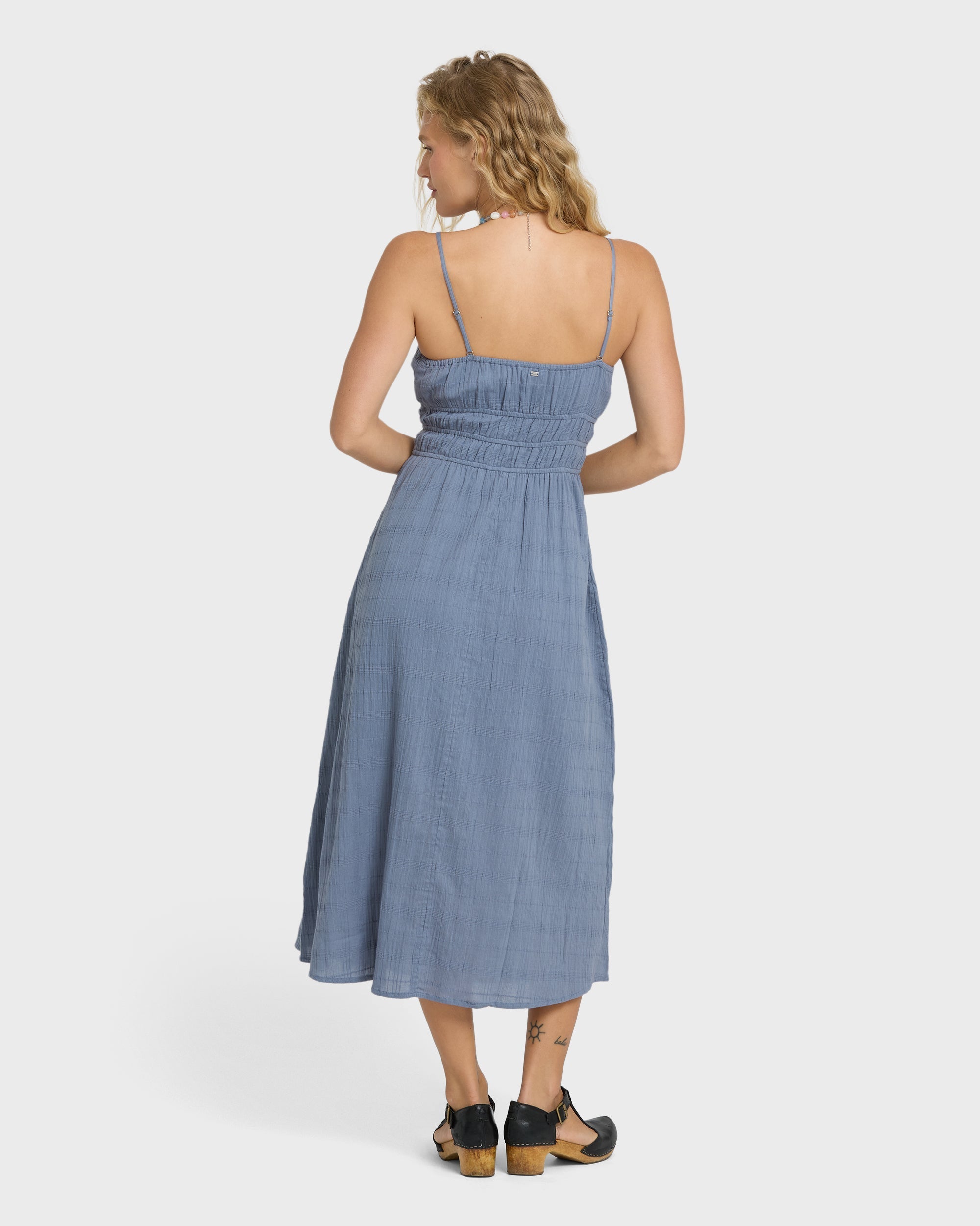 In The Sky 2 Midi Dress - Blue Smoke